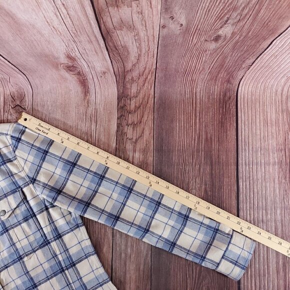 ibex Womens Size Small Taos Wool Blend Plaid Snap Button Long Sleeve Shirt - Picture 16 of 16